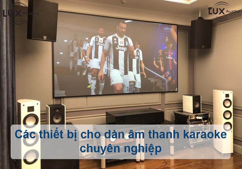 Các thiết bị cho dàn âm thanh karaoke chuyên nghiệp