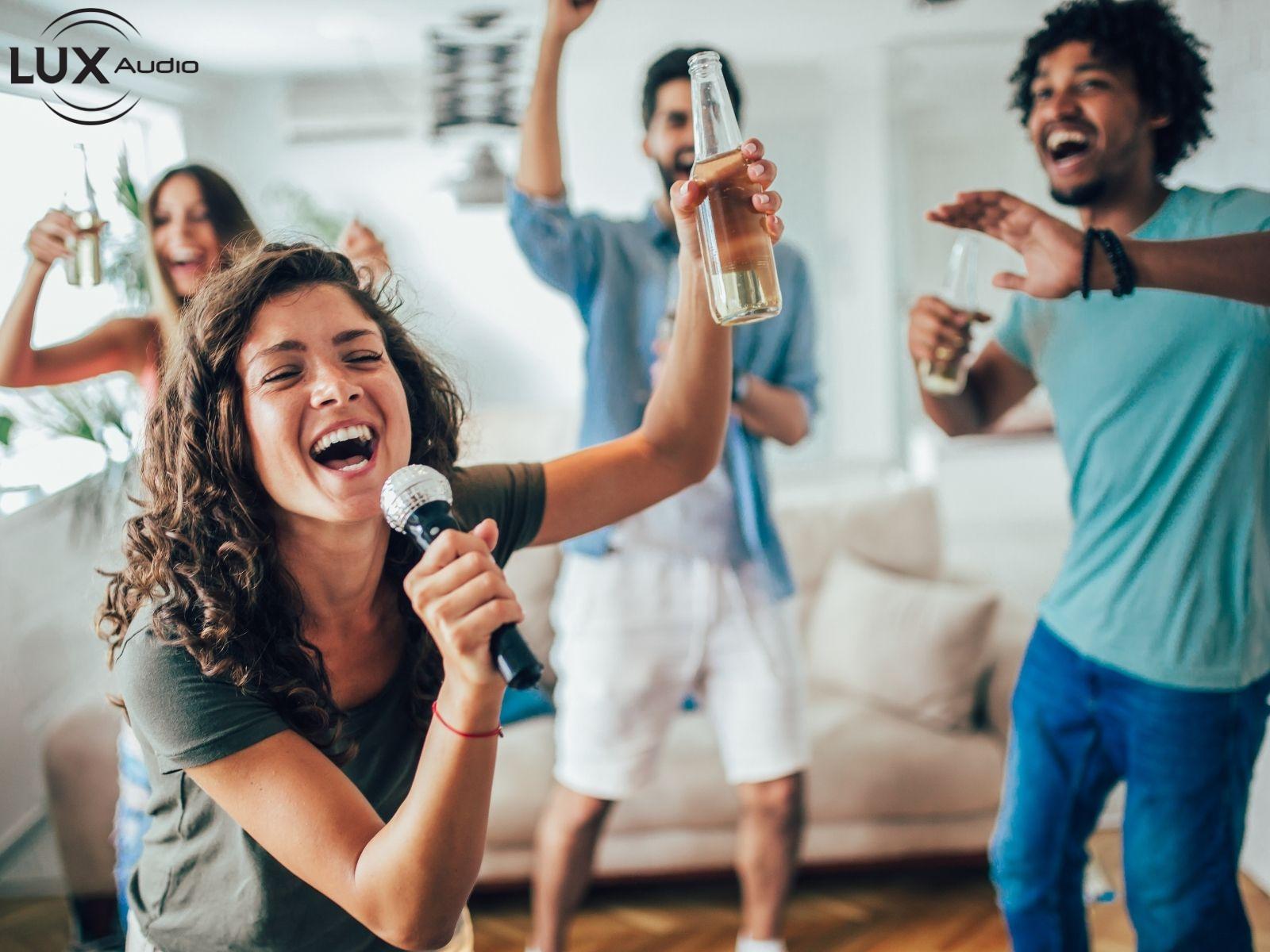 dàn karaoke gia đình chính hãng, dàn âm thanh