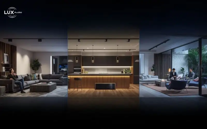 âm thanh đa vùng biệt thự