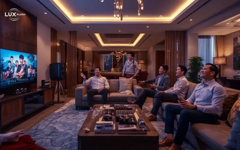 âm thanh đa vùng biệt thự