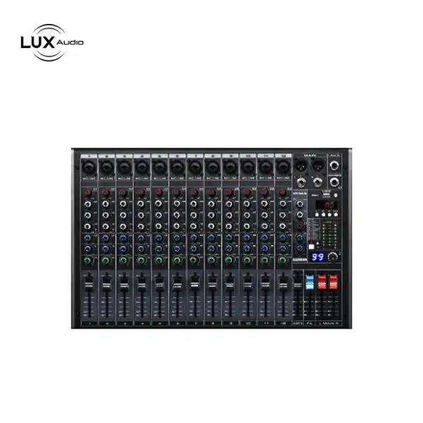 Bàn Mixer Kara Sound MX-Q12 Chính Hãng – 12 Cổng Mic, DSP 99 Hiệu Ứng, Bluetooth, Soundcard