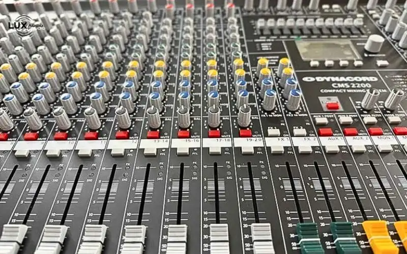 Dynacord CMS 2200 Chính Hãng – Mixer 22 Kênh Cao Cấp Cho Sân Khấu & Karaoke