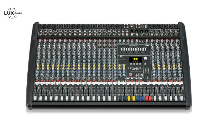 Dynacord CMS 2200 Chính Hãng – Mixer 22 Kênh Cao Cấp Cho Sân Khấu & Karaoke